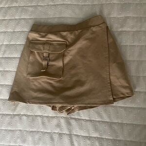 NWT Zara Tan Kids Skort with Pocket